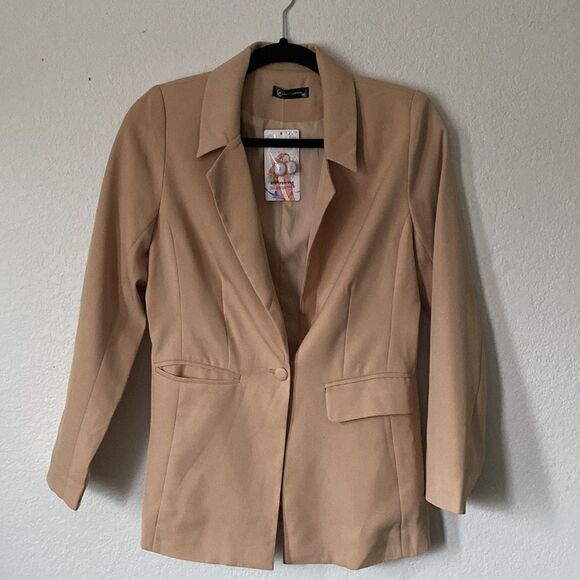 Pretty Garden Tan Casual Blazer Size XS - Picture 1 of 5